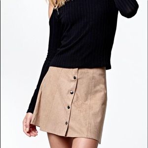 Brown Suede Skirt